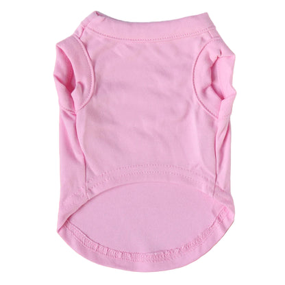 Pink dog shirt on a pink background